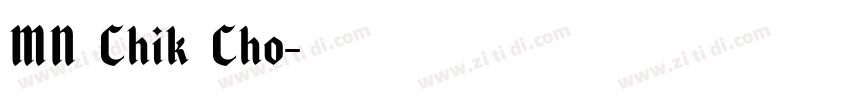 MN Chik Cho字体转换